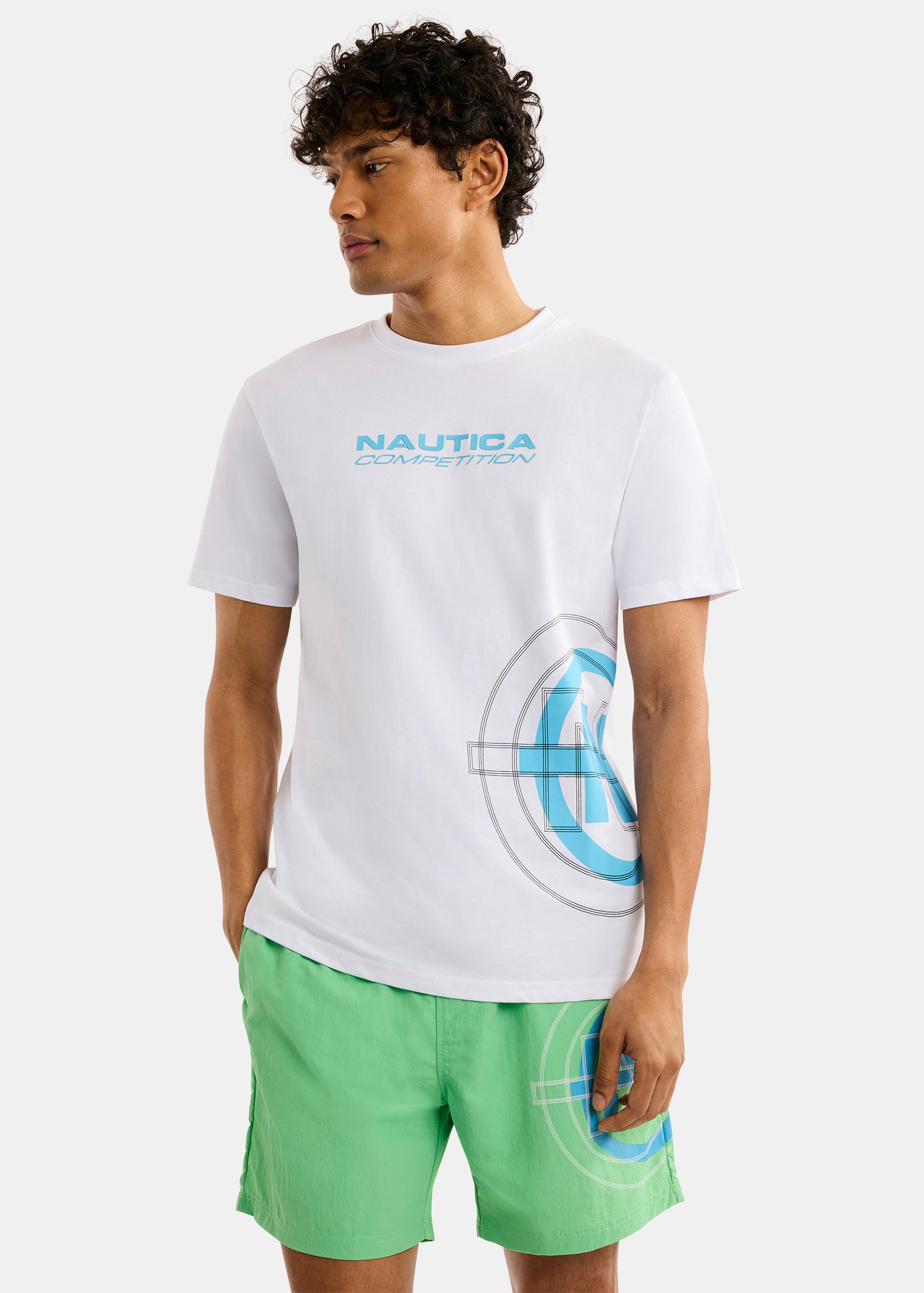 Nautica Competition Ballymore T-Shirt-White-Front