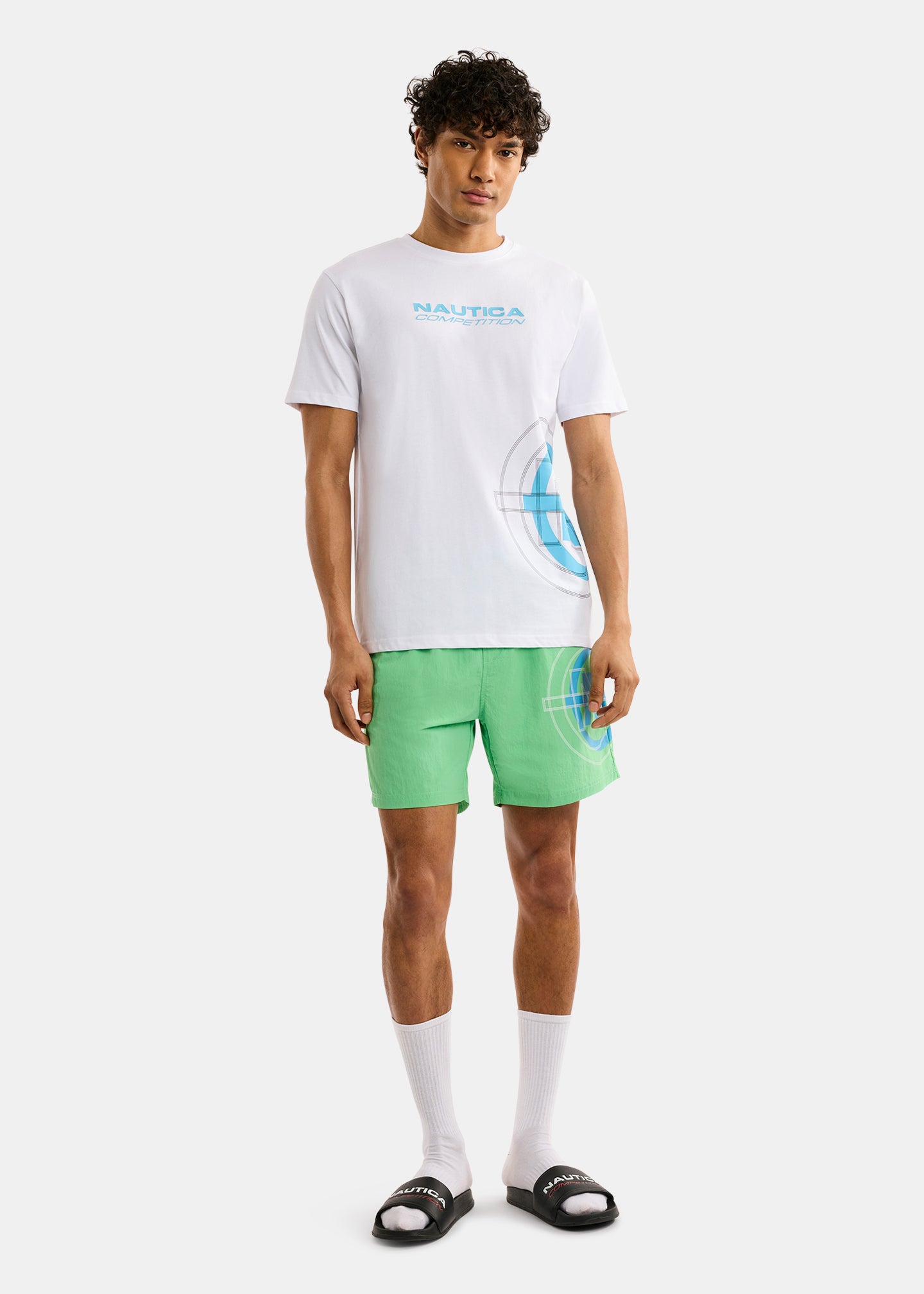 Nautica Competition Ballymore T-Shirt-White-Full Body