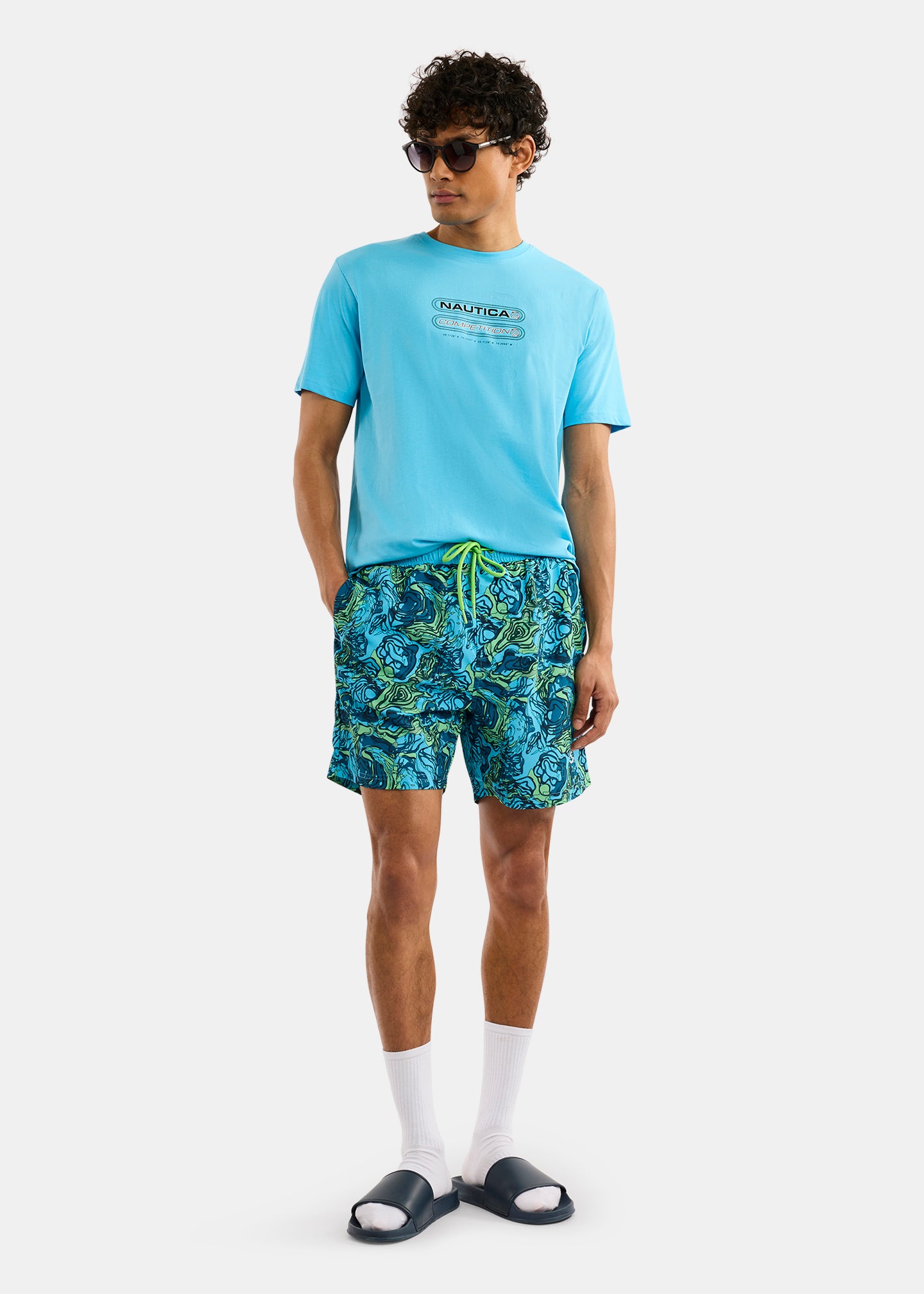 Nautica Competition Blackwater Swim Short-Multi-Full Body