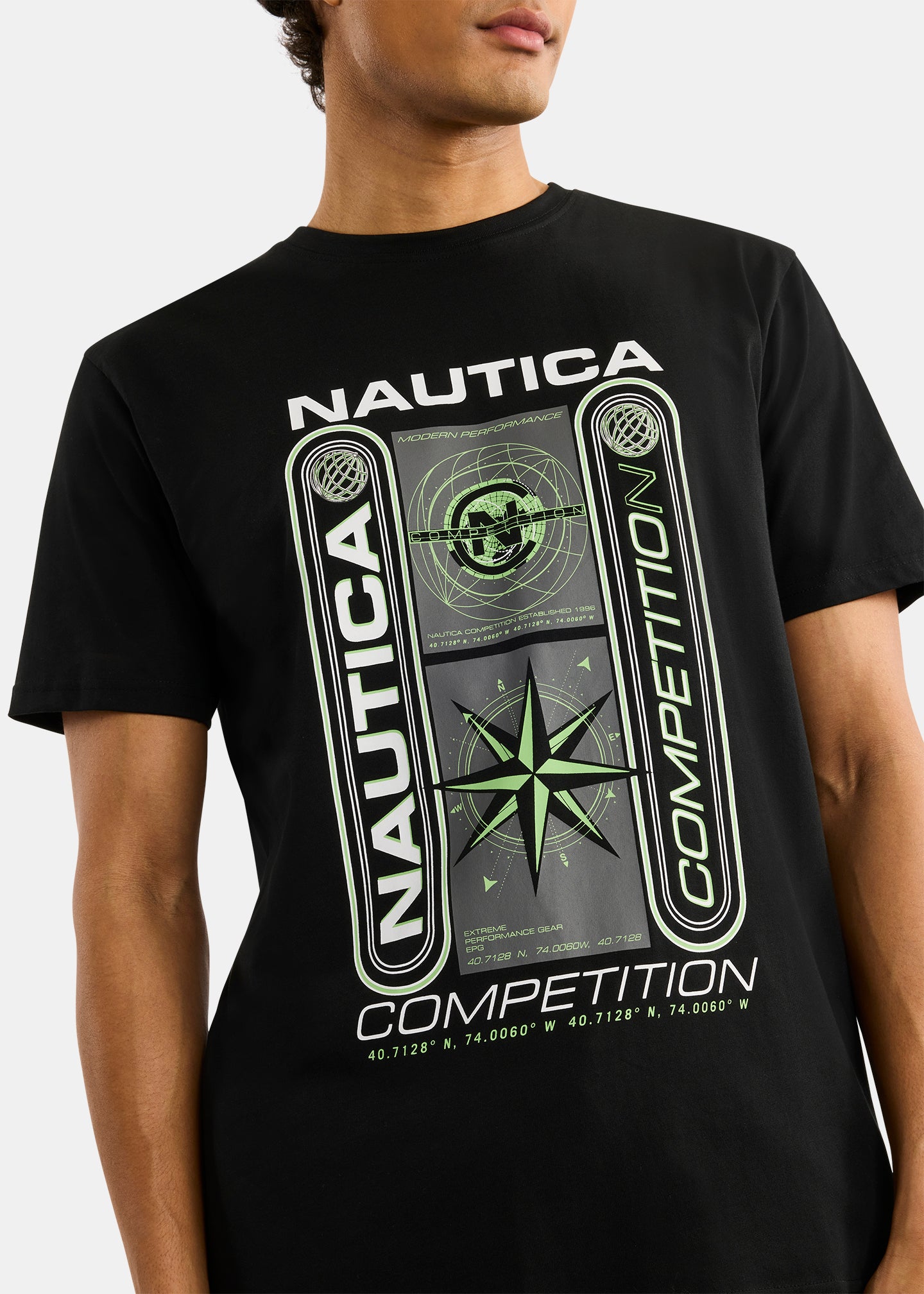 Nautica Competition Glenbrook T-Shirt-Black-Detail