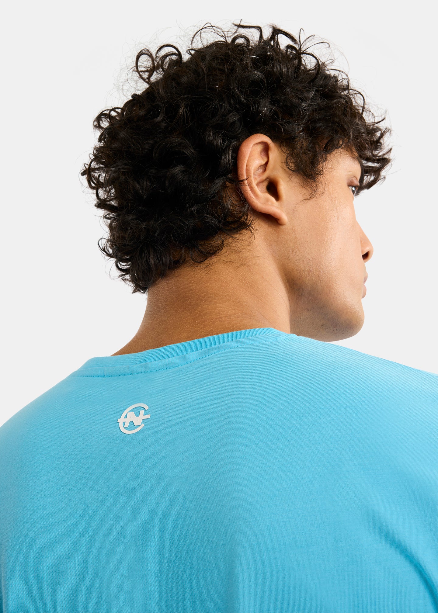 Nautica Competition Inver T-Shirt- Aruba Blue-Back Detail