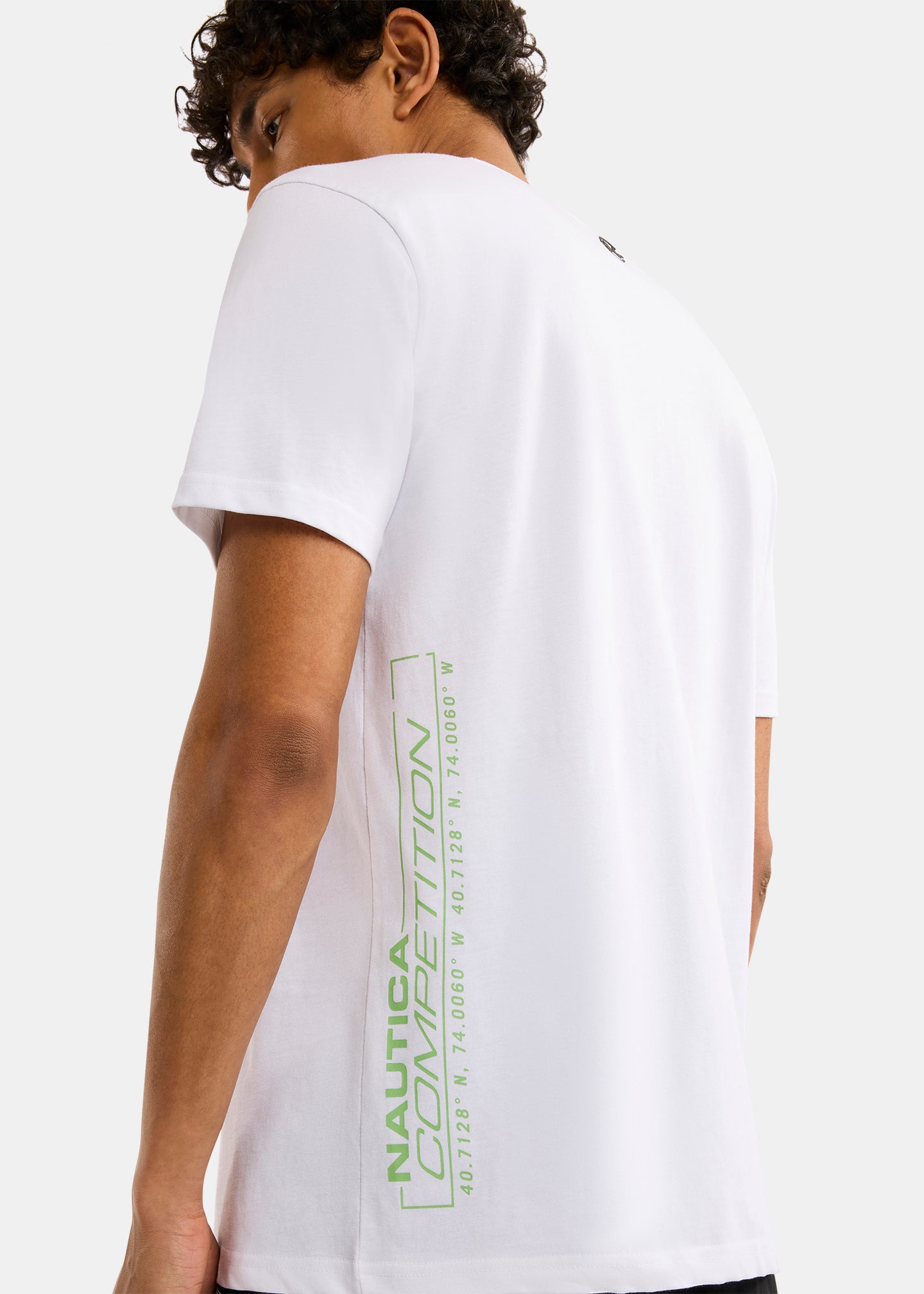 Nautica Competition Inver T-Shirt-White-Side Detail