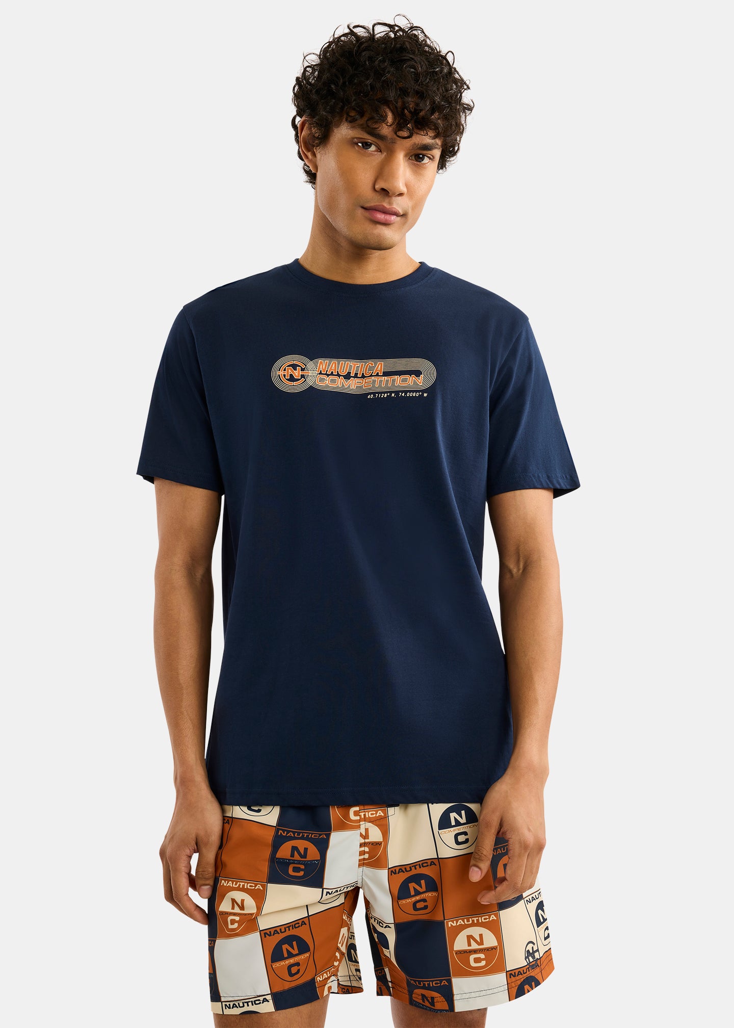 Nautica Competition Adamstown T-Shirt-Dark Navy-Front