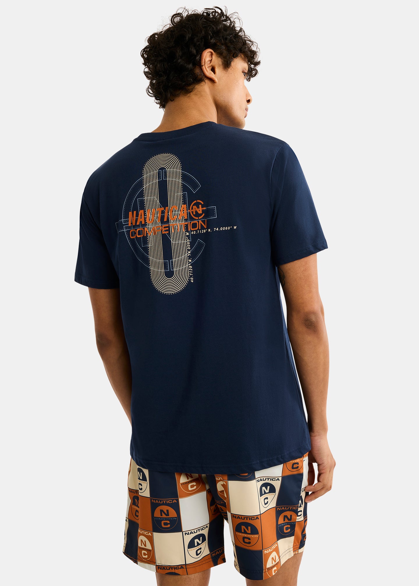 Nautica Competition Adamstown T-Shirt-Dark Navy-Back