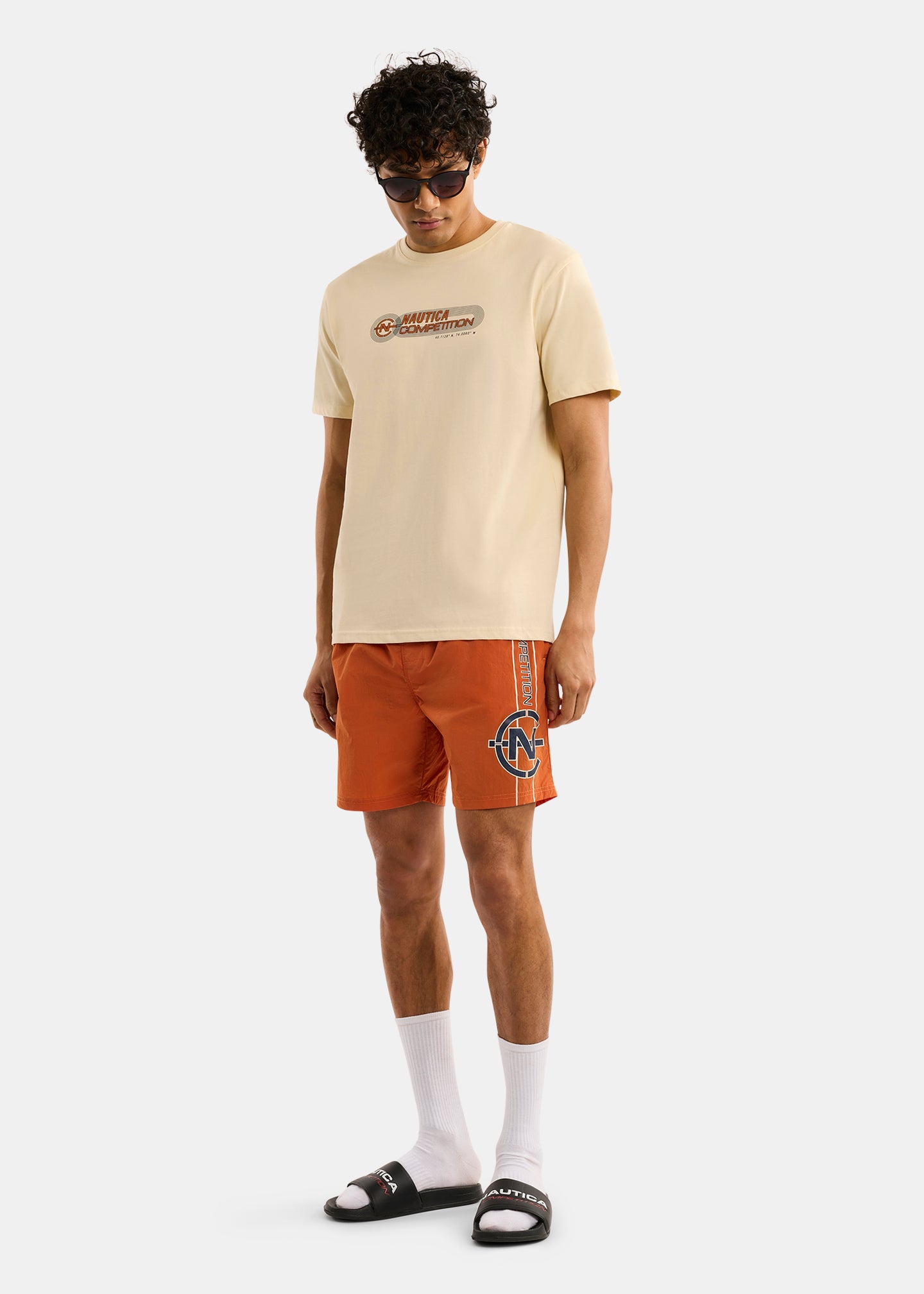 Nautica Competition Adamstown T-Shirt-Wheat-Full Body