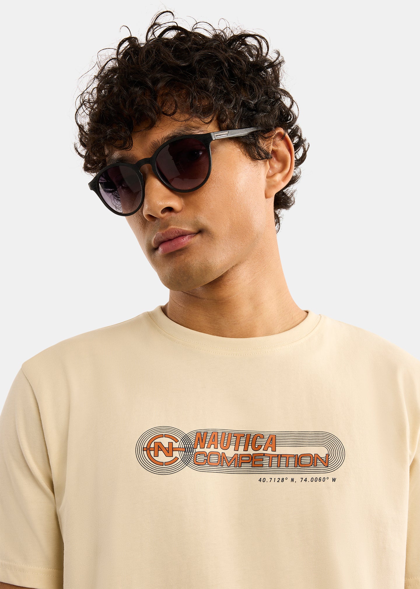 Nautica Competition Adamstown T-Shirt-Wheat-Detail