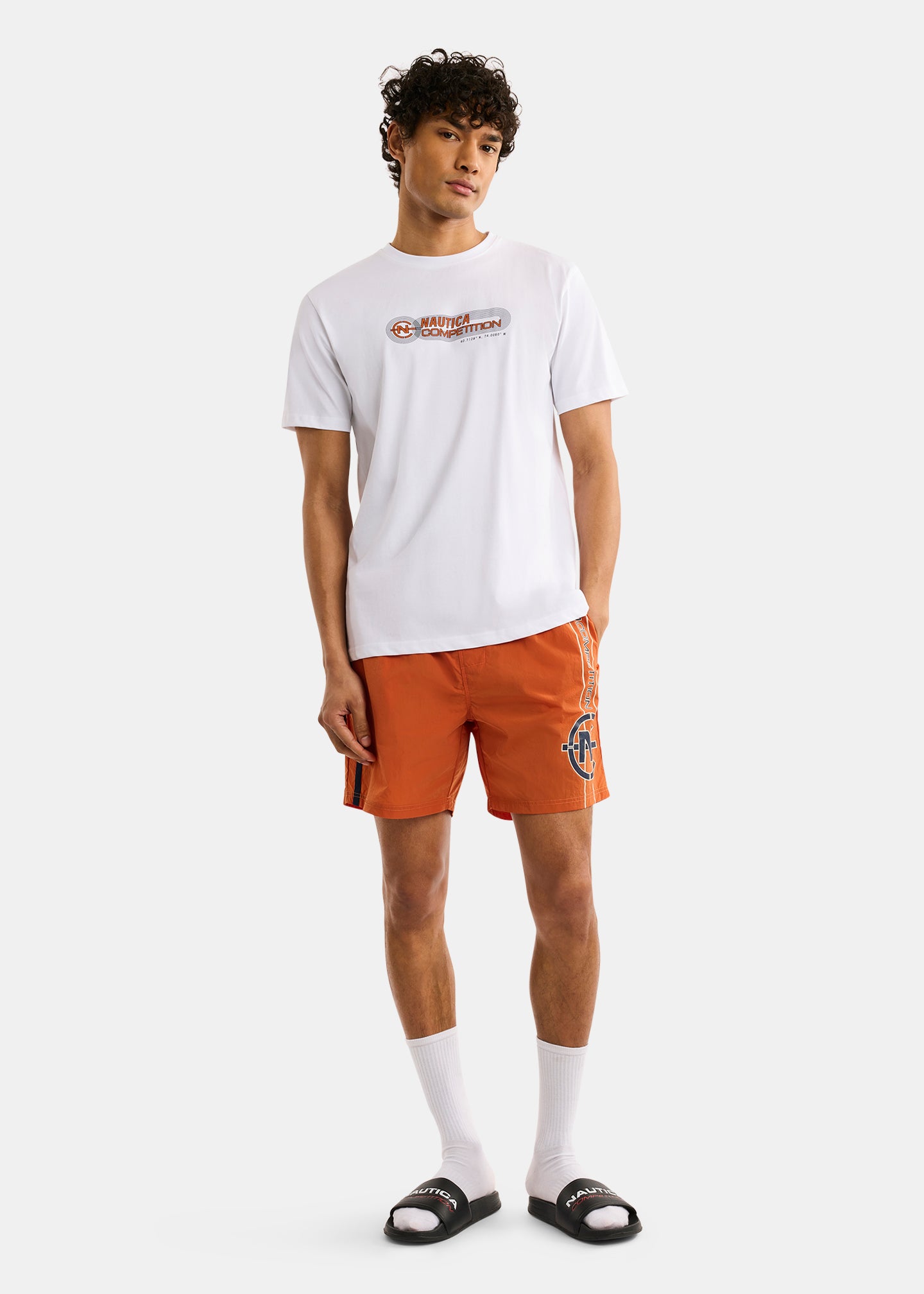 Nautica Competition Adamstown T-Shirt-White-Full Body