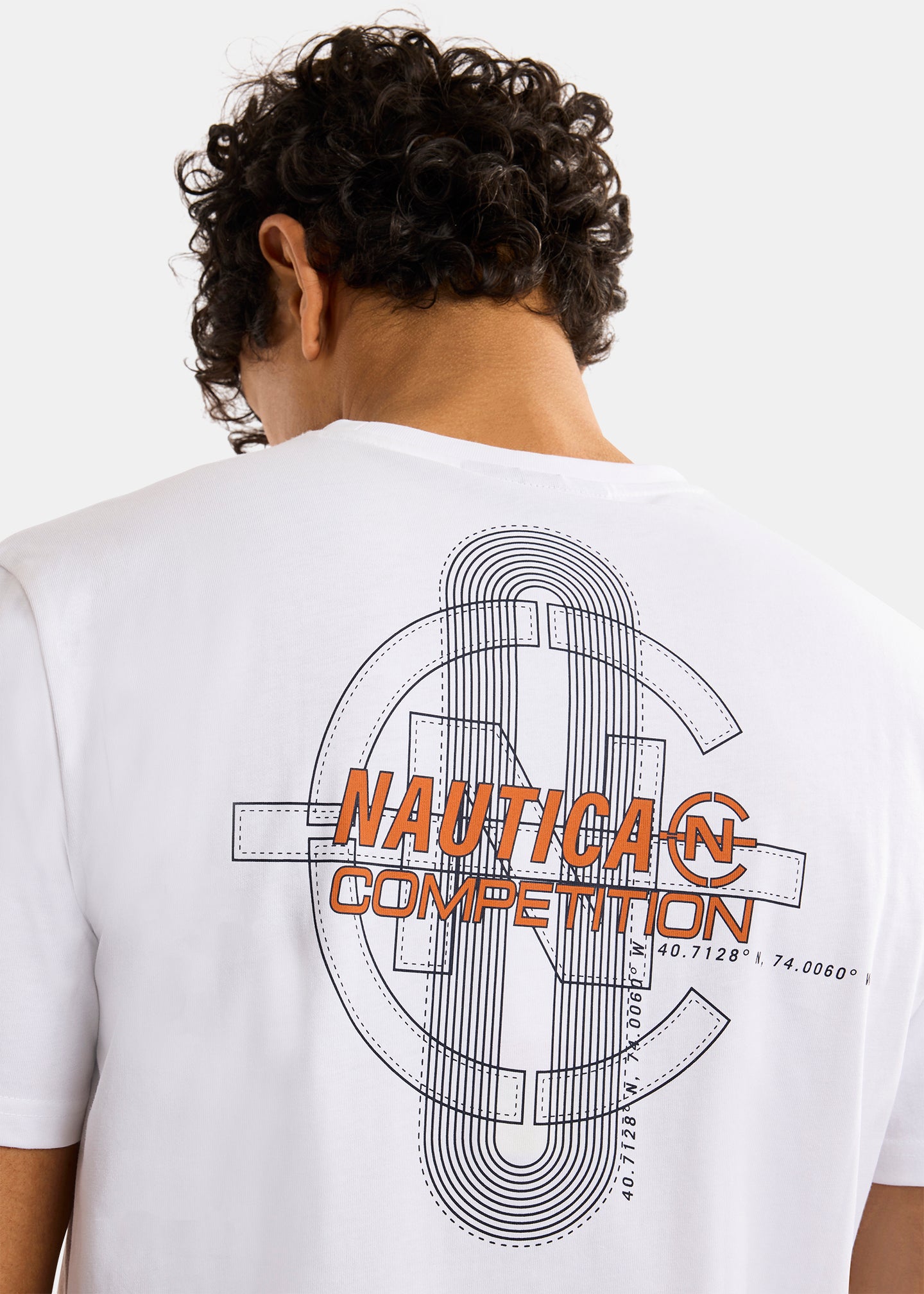 Nautica Competition Adamstown T-Shirt-White-Back Detail