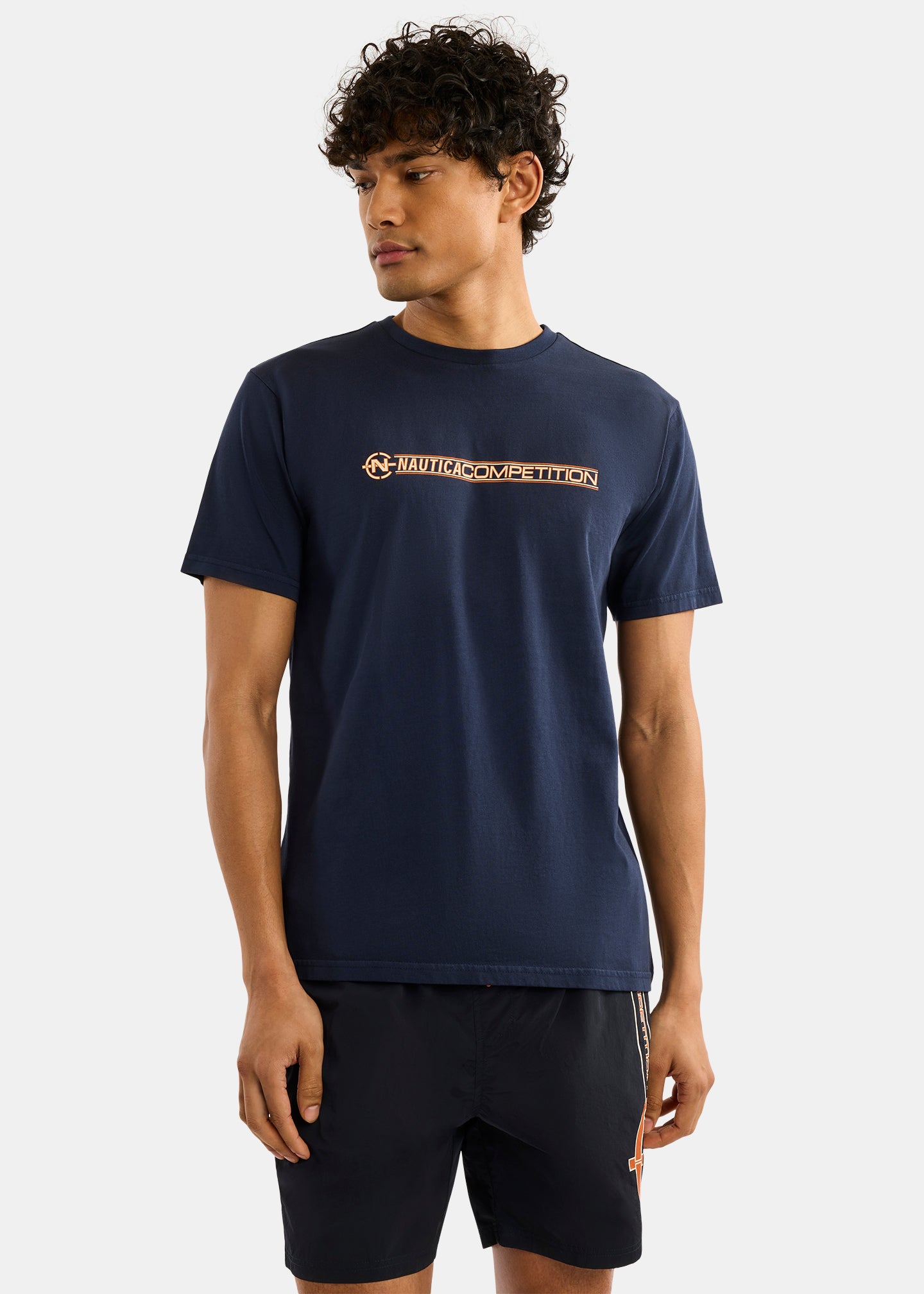 Nautica Competition Wellport T-Shirt-Dark Navy-Front