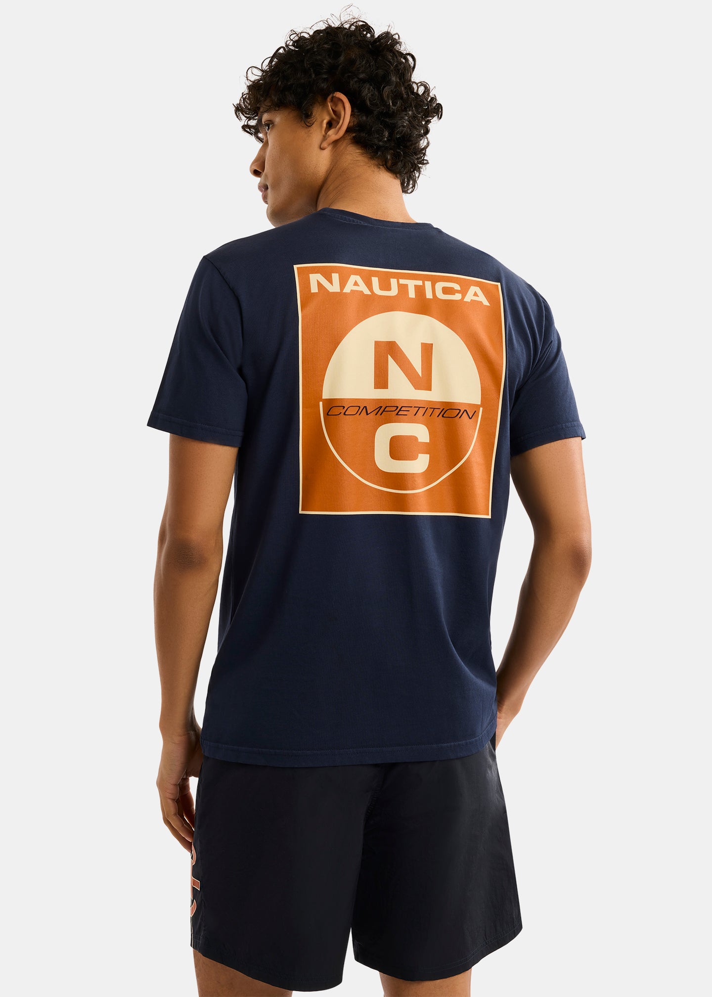 Nautica Competition Wellport T-Shirt-Dark Navy-Back
