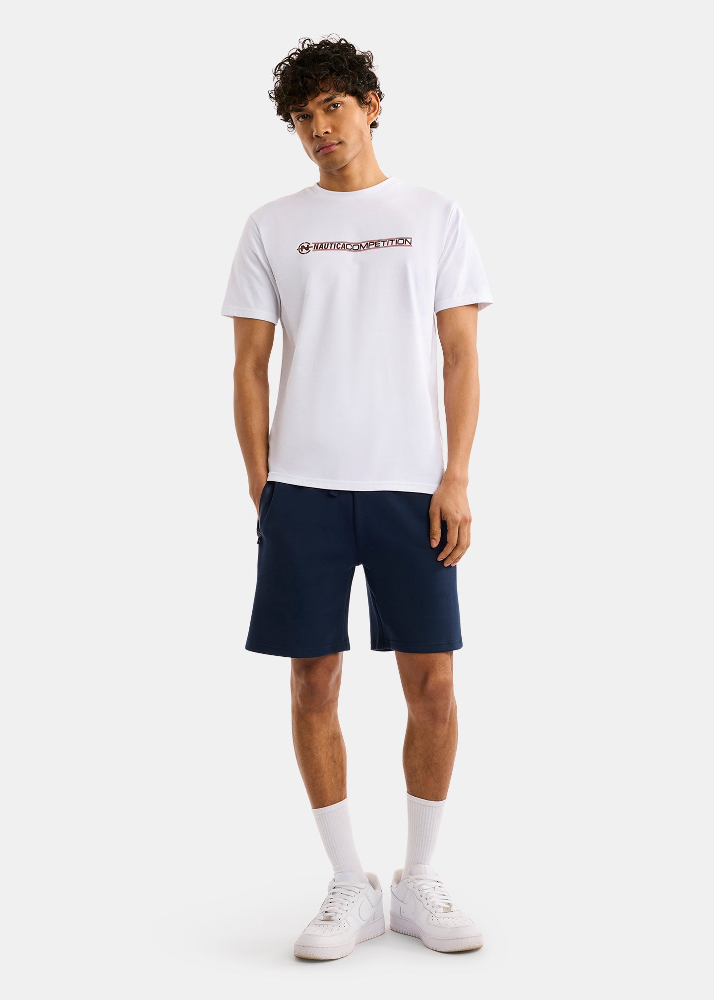 Nautica Competition Wellport T-Shirt-White-Full Body