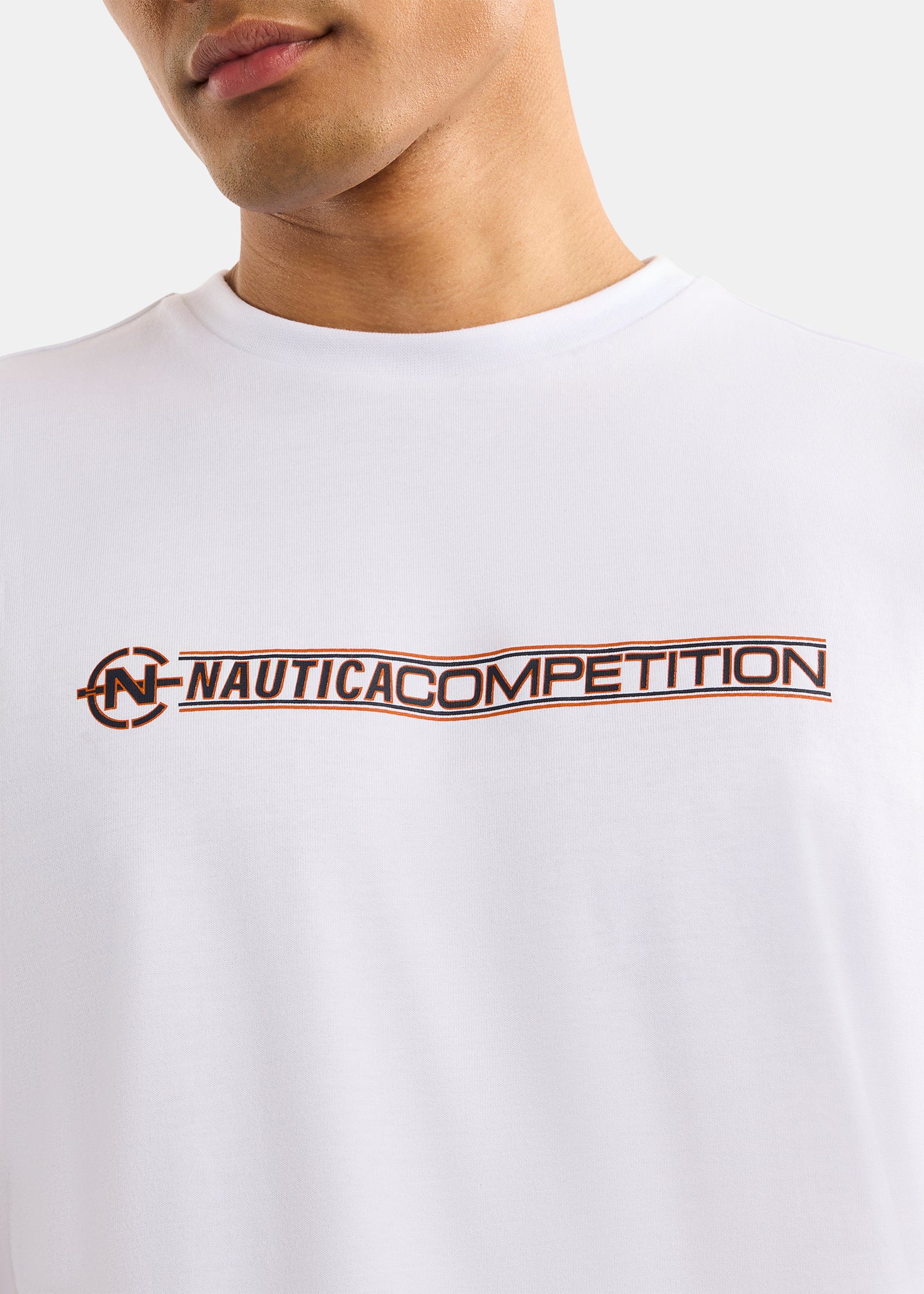 Nautica Competition Wellport T-Shirt-White-Detail