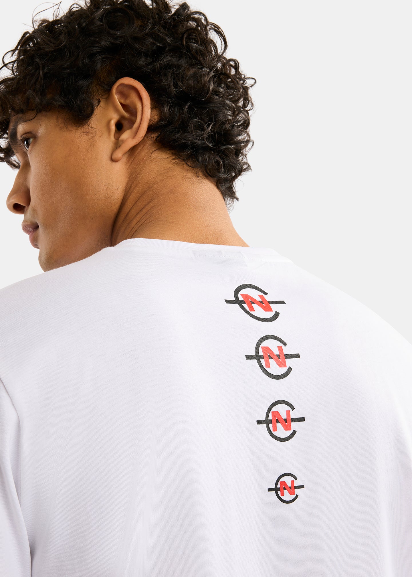 Nautica Competition Cork T-Shirt-White-Back Detail 
