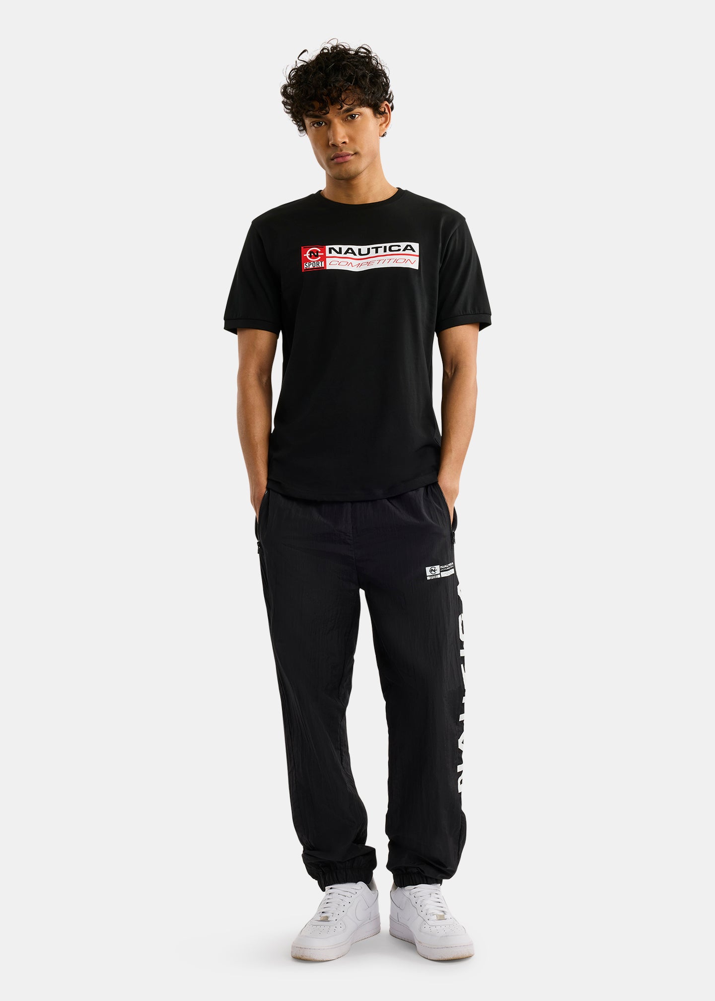 Nautica Competition Dundalk T-Shirt-Black-Full Body