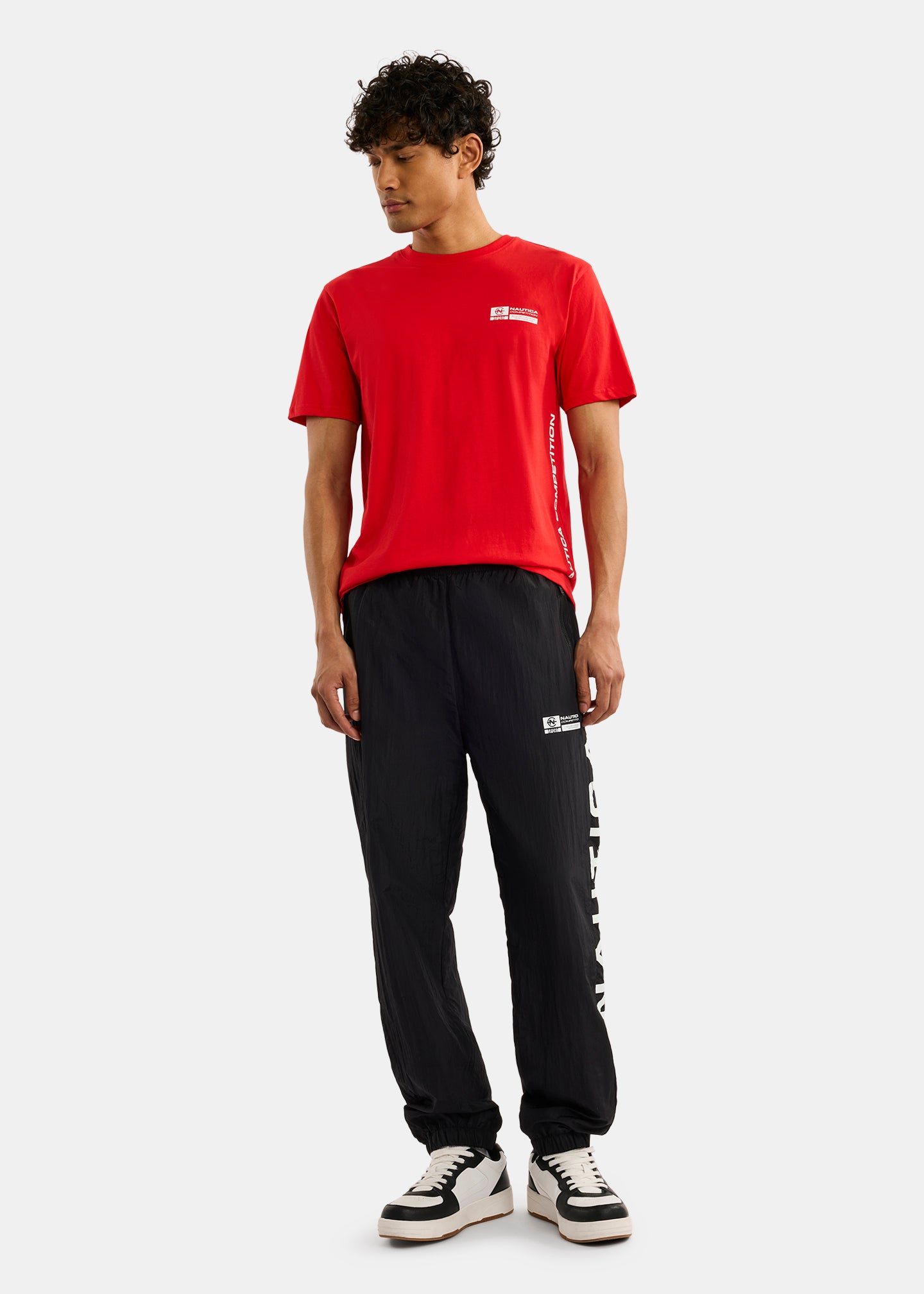Nautica Competition Galway Track Pant-Black-Full Body