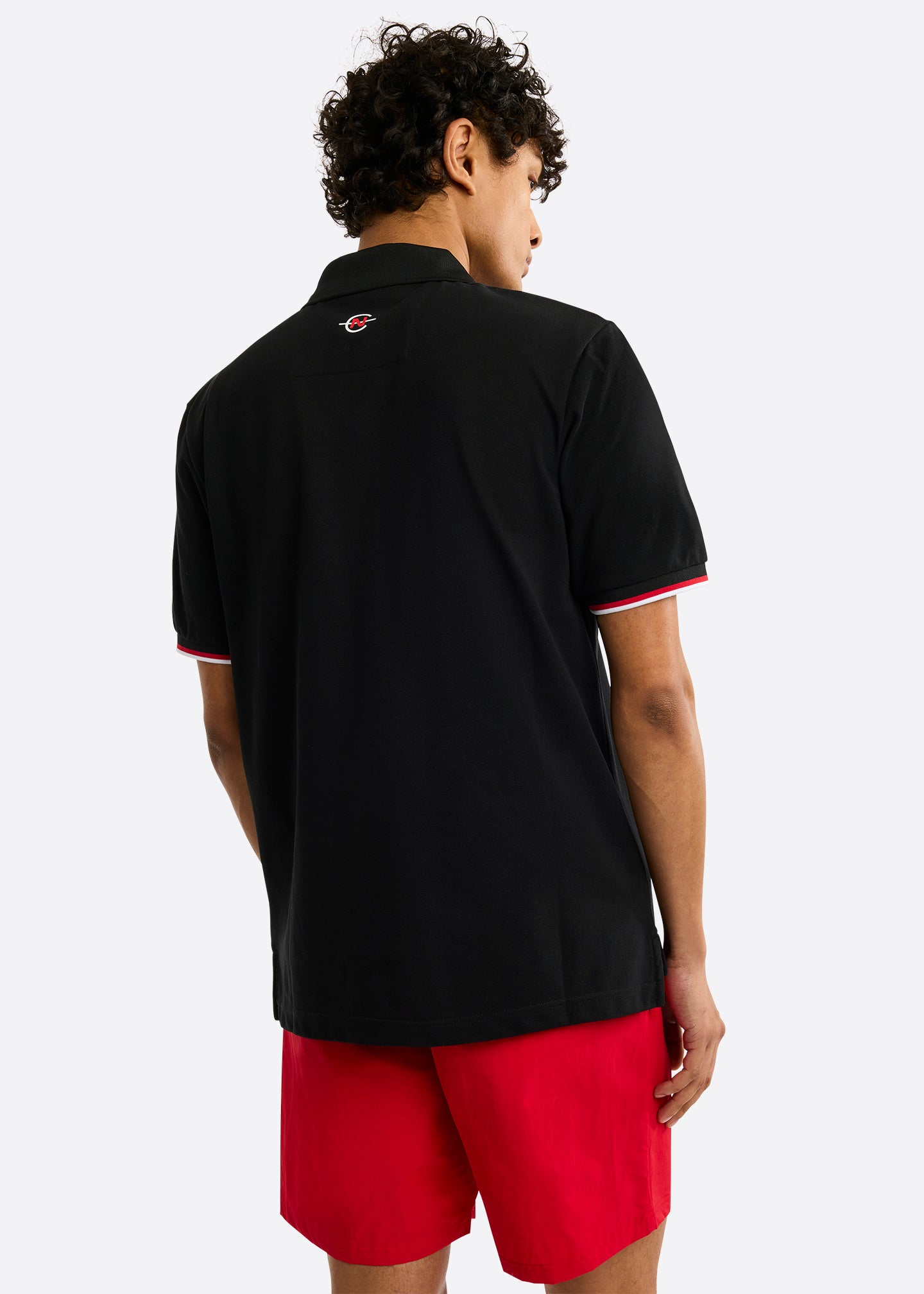 Nautica Competition Kenny Polo Shirt-Black-Back