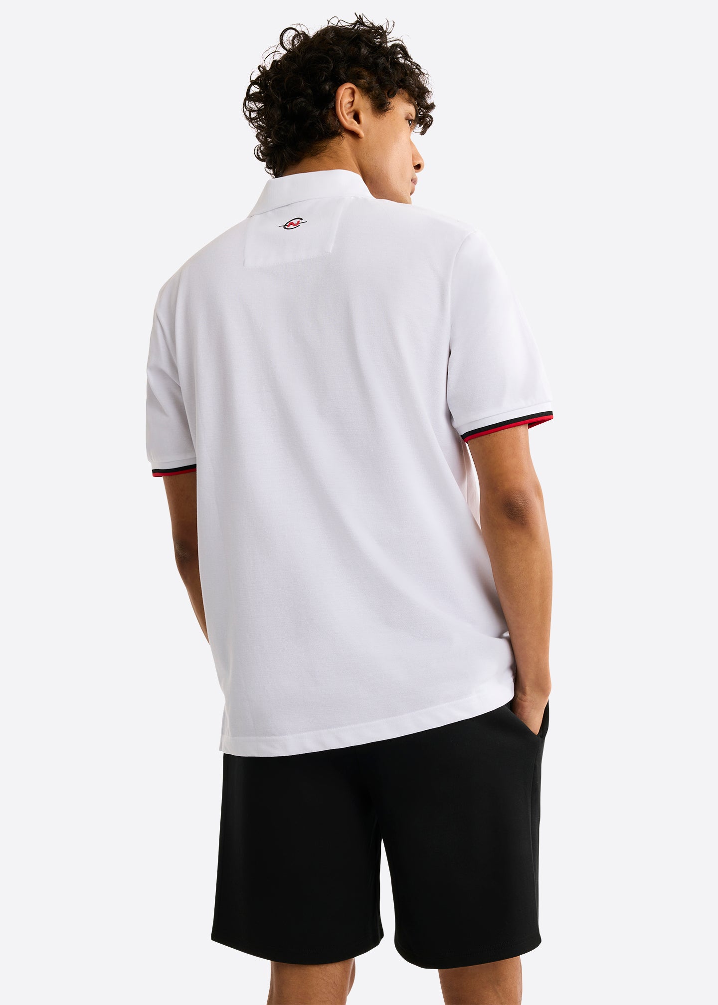 Nautica Competition Kenny Polo Shirt-White-Back