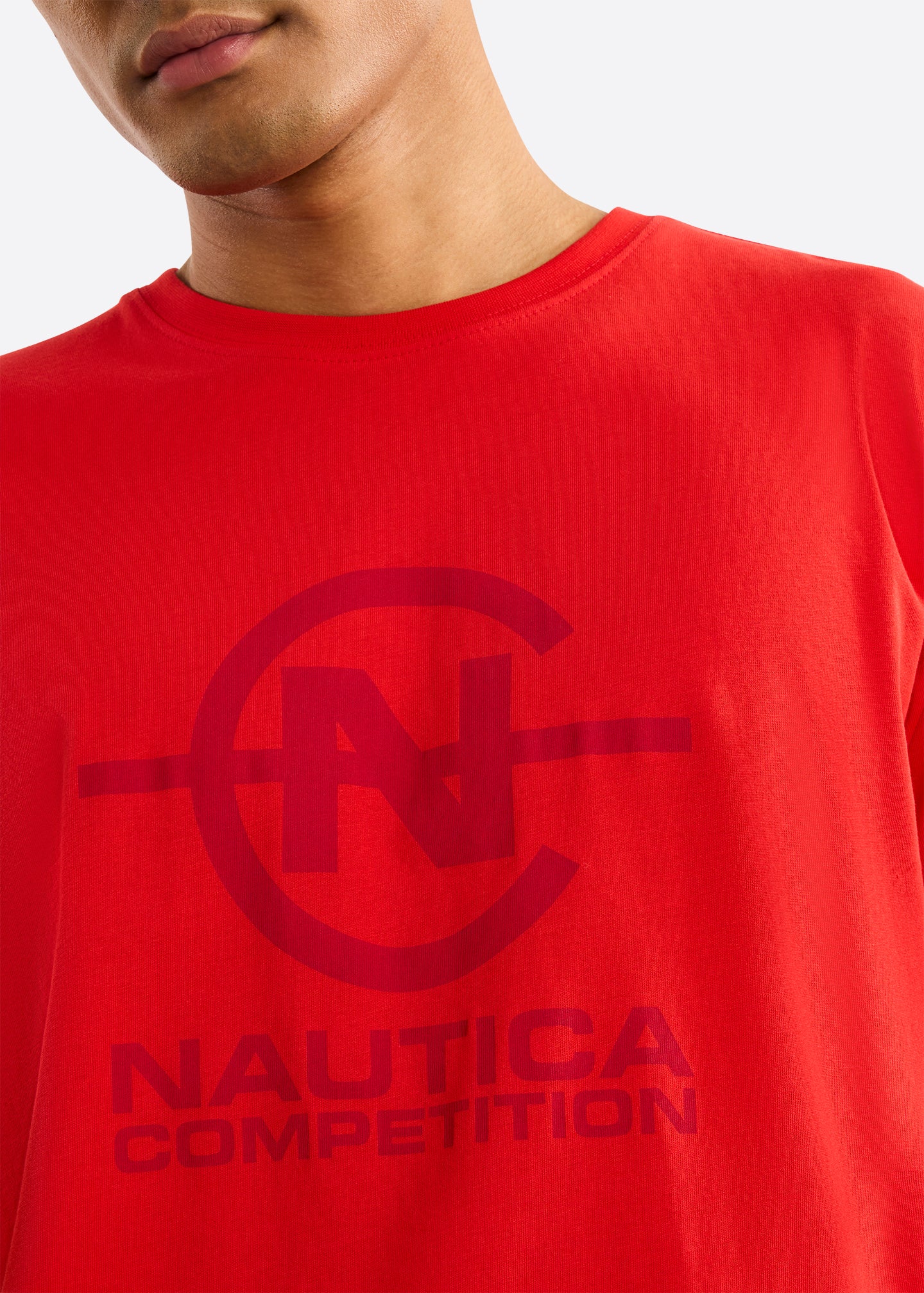 Nautica Competition Newry T-Shirt-Red-Detail