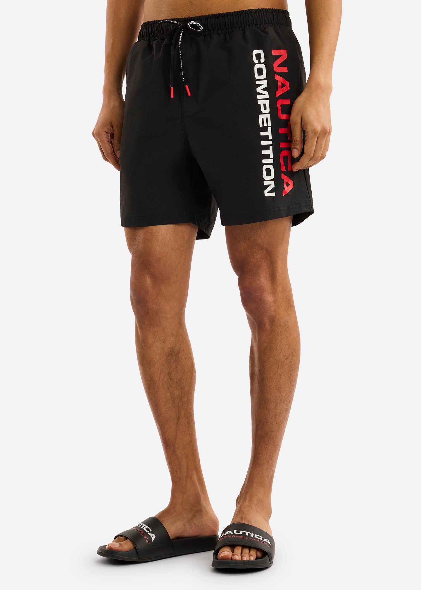 Nautica Competition Ramses Swim Short-Black-Front 
