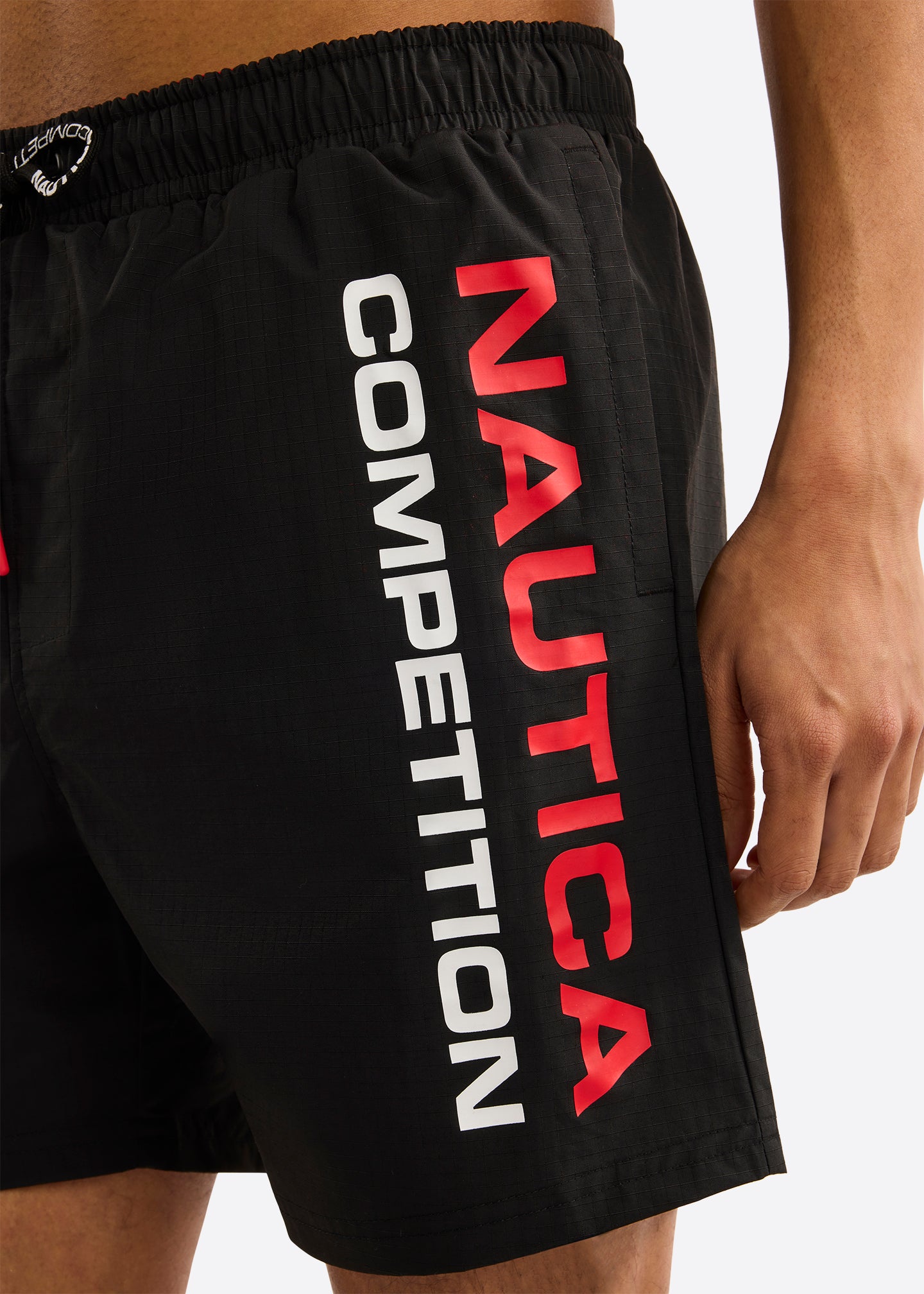 Nautica Competition Ramses Swim Short-Black-Detail