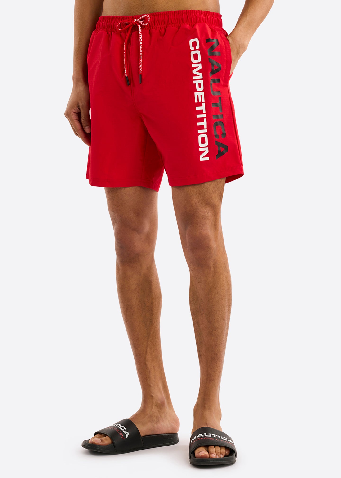 Nautica Competition Ramses Swim Short-True Red-Front