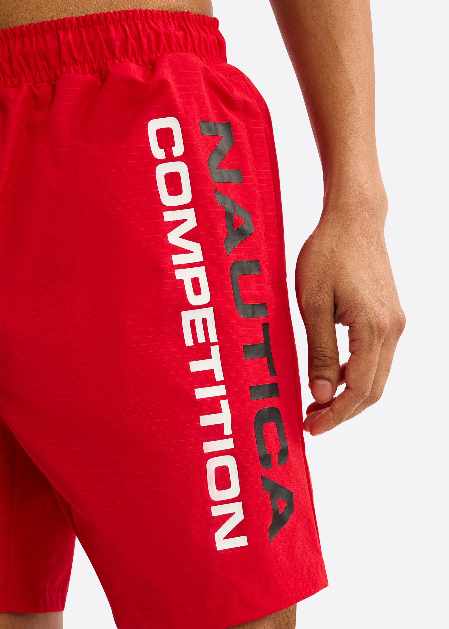 Nautica Competition Ramses Swim Short-True Red-Detail
