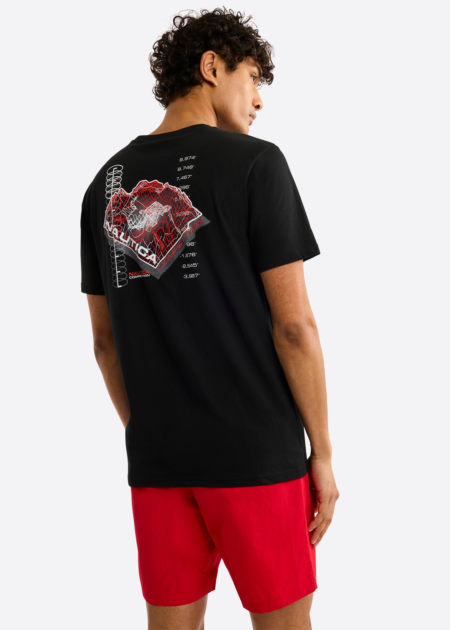 Nautica Competition Sligo T-Shirt-Black-Back 