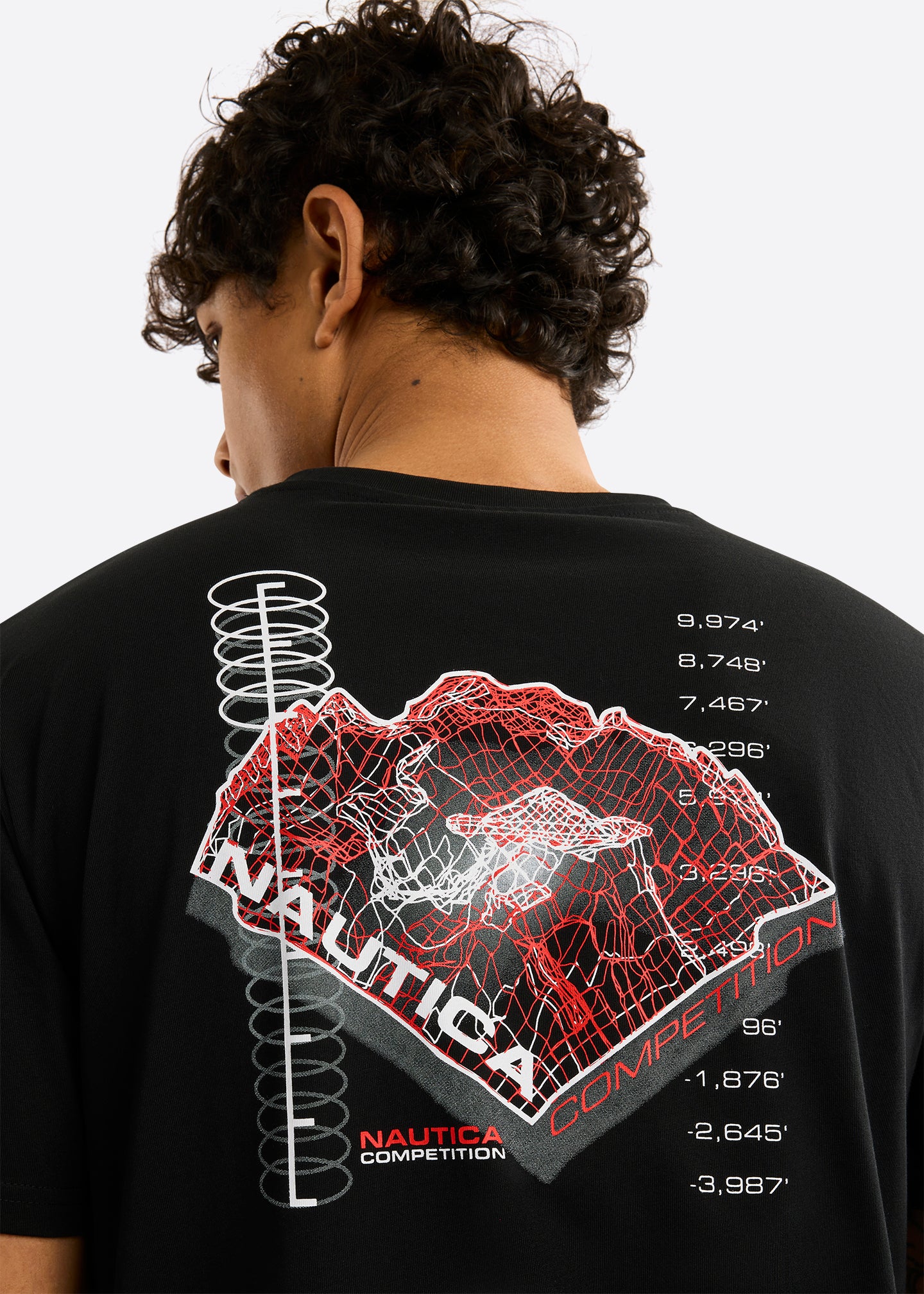 Nautica Competition Sligo T-Shirt-Black-Back