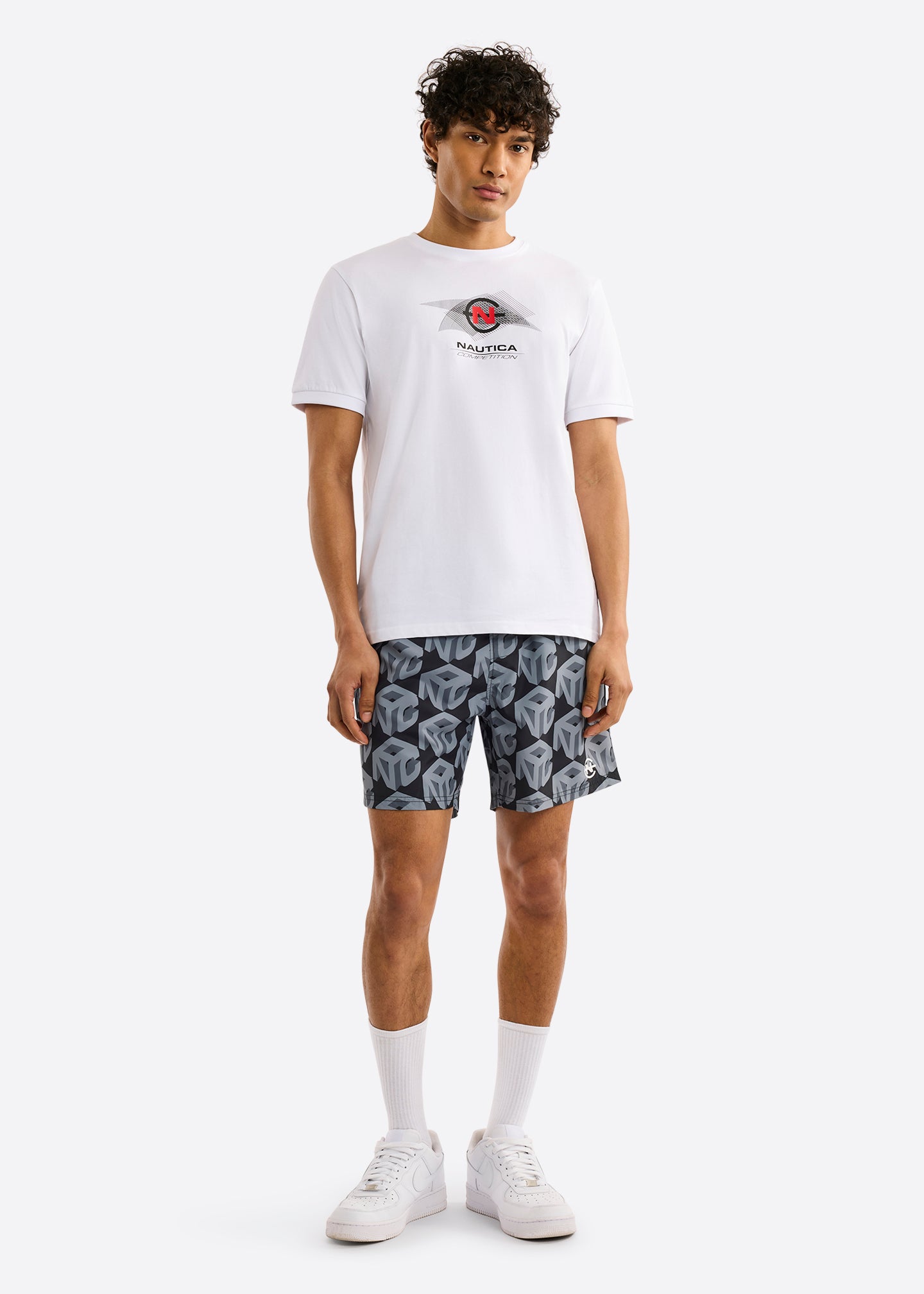 Nautica Competition Tralee T-Shirt-White-Full Body