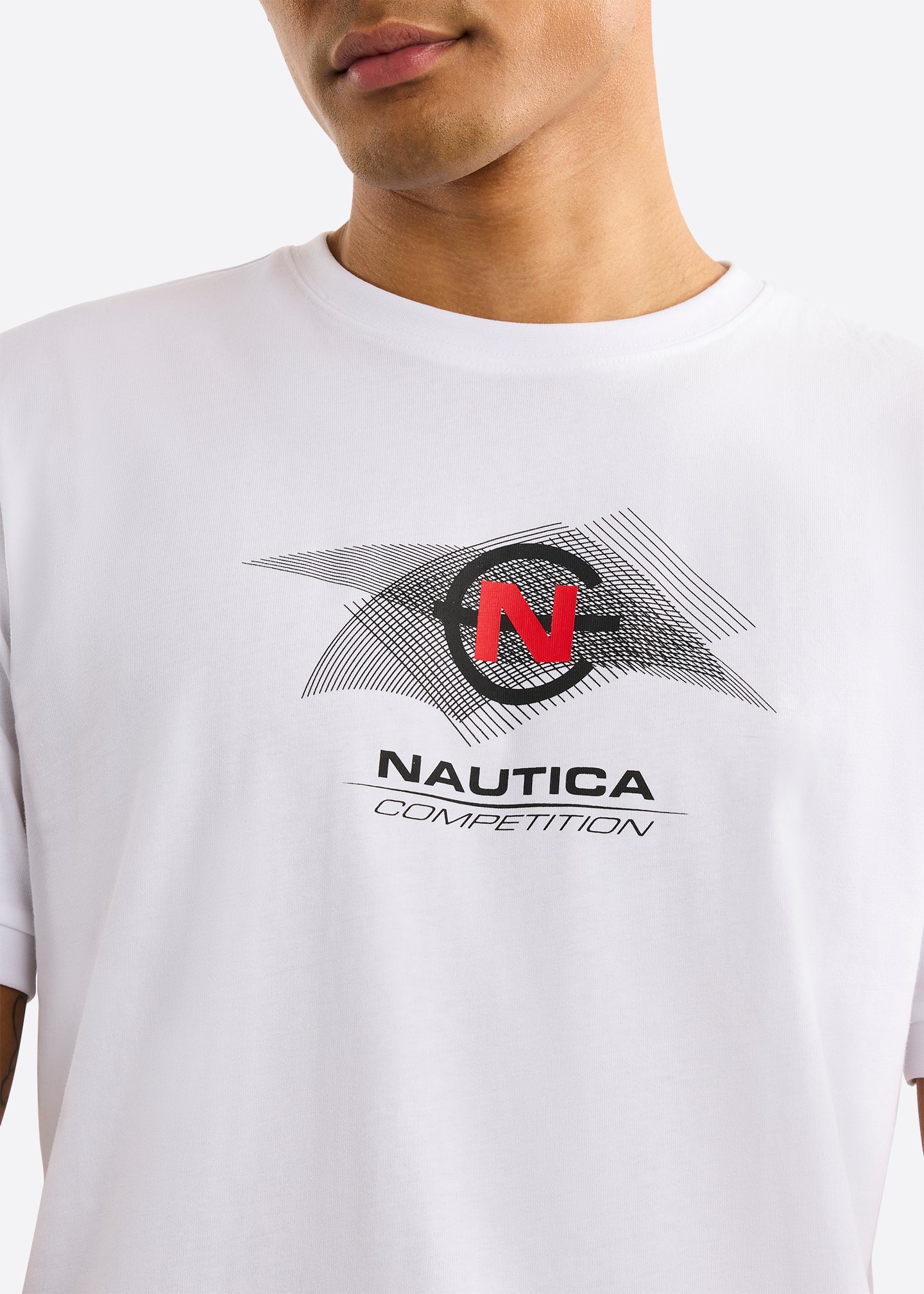 Nautica Competition Tralee T-Shirt-White-Detail