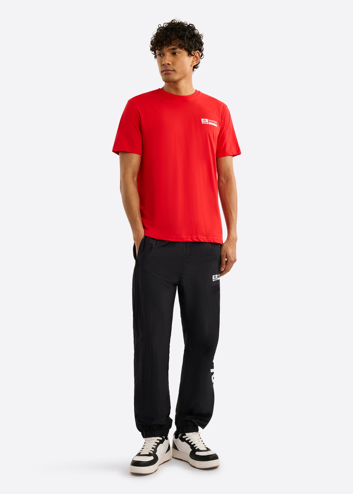Nautica Competition Wexford T-Shirt-True Red-Full Body