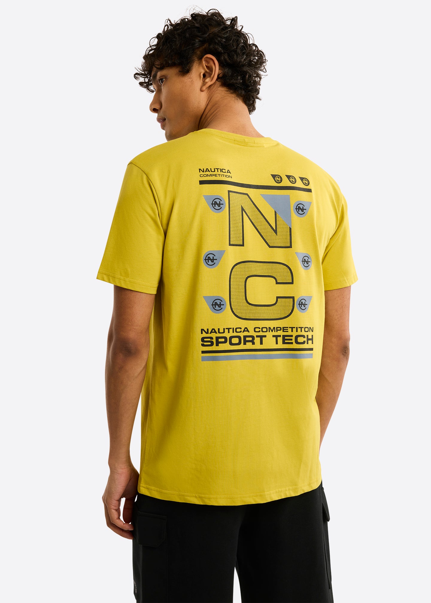 Nautica Competition Dromod T-Shirt-Green Camo-Back