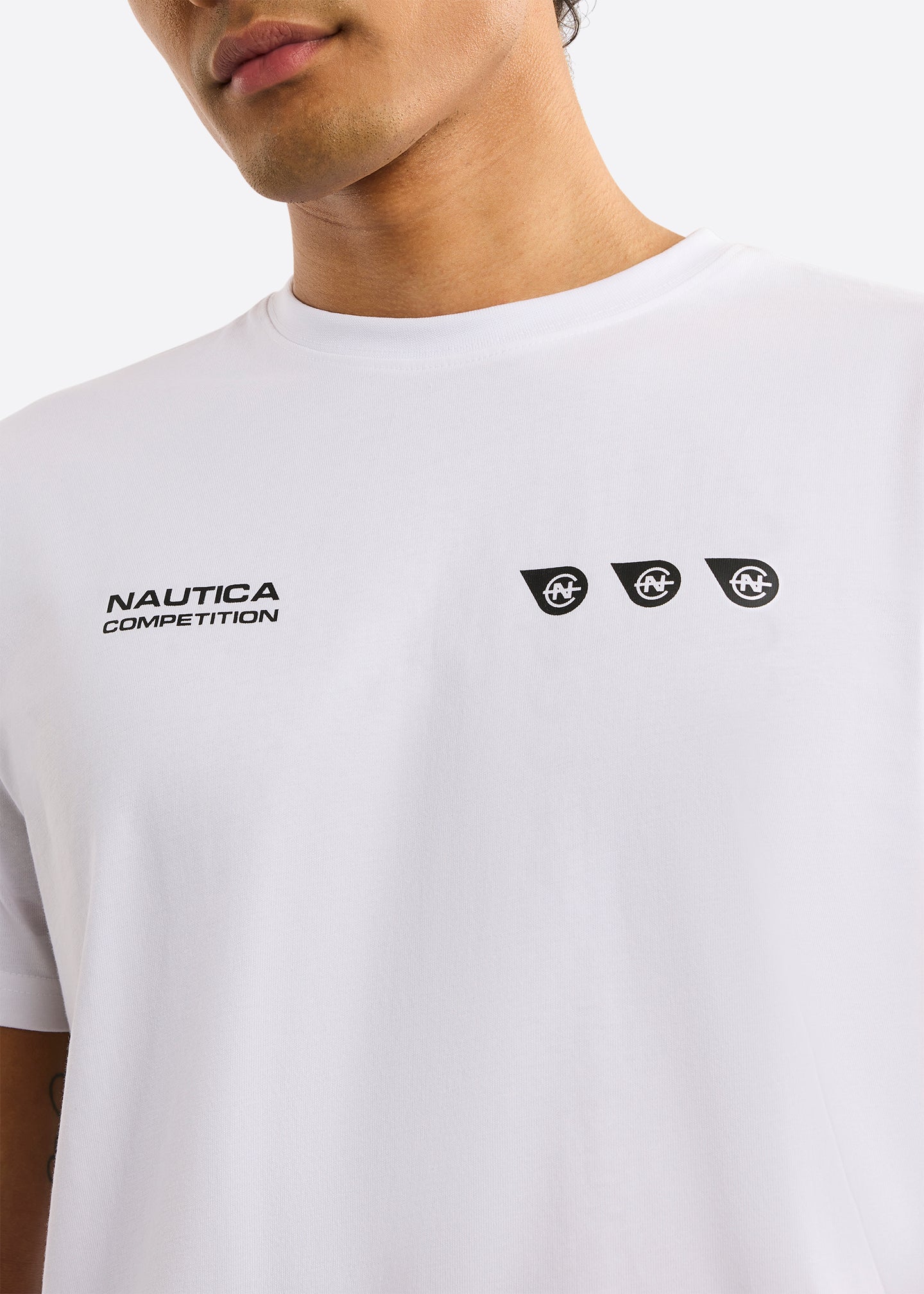 Nautica Competition Dromod T-Shirt-White-Detail
