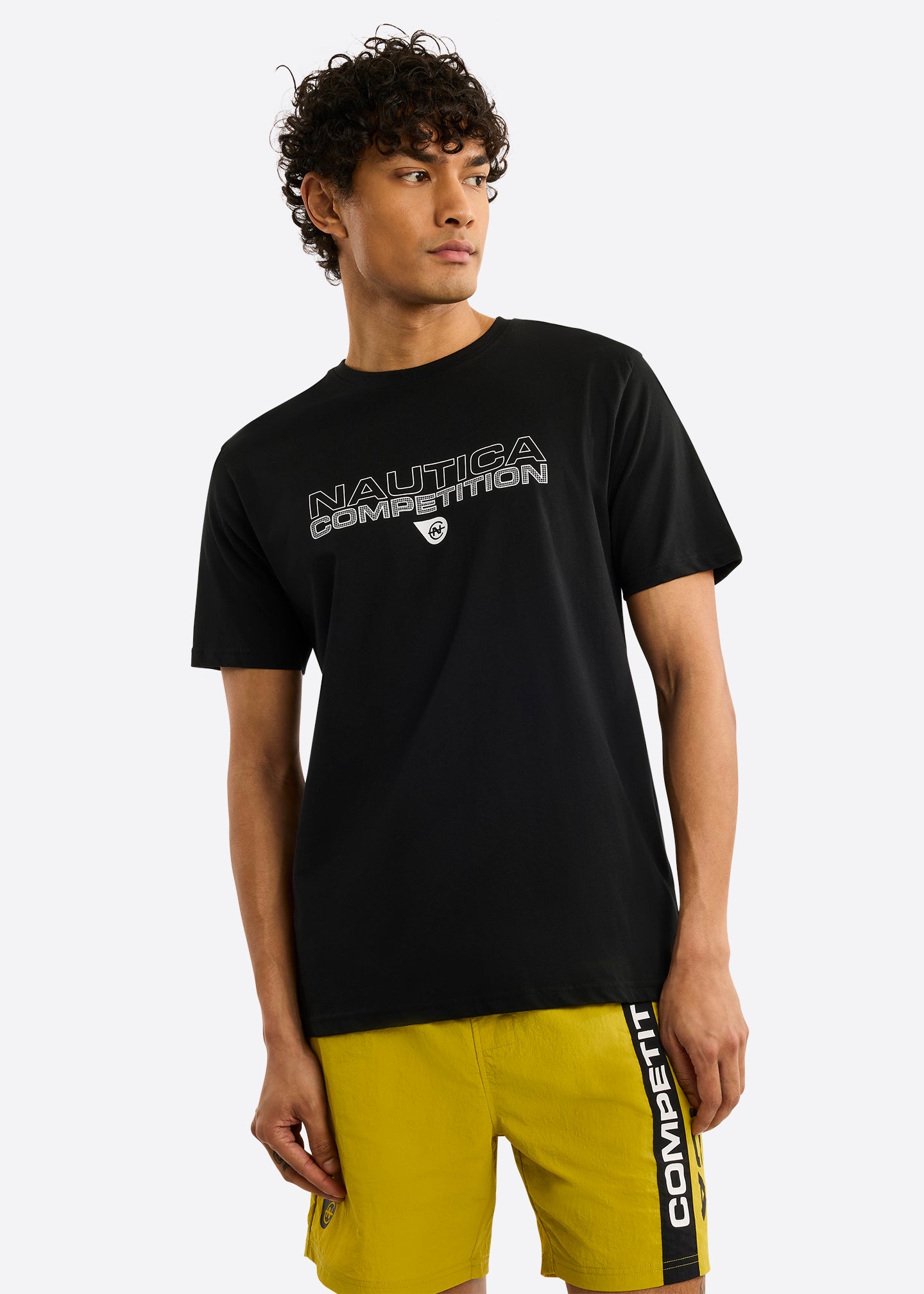 Nautica Competition Effin T-Shirt-Black-Front