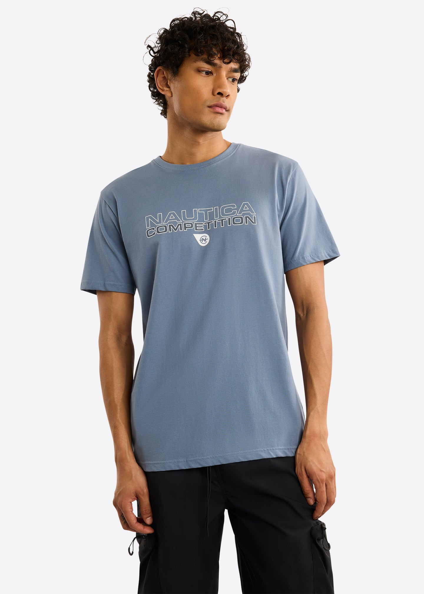 Nautica Competition Effin T-Shirt-Slate Blue-Front