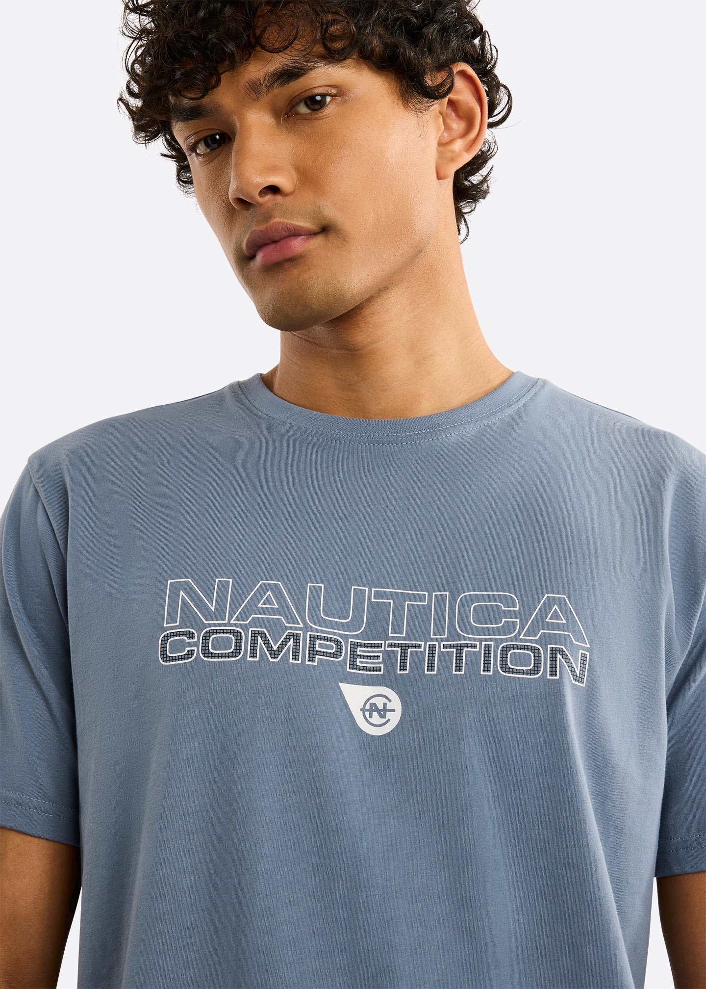 Nautica Competition Effin T-Shirt-Slate Blue-Detail