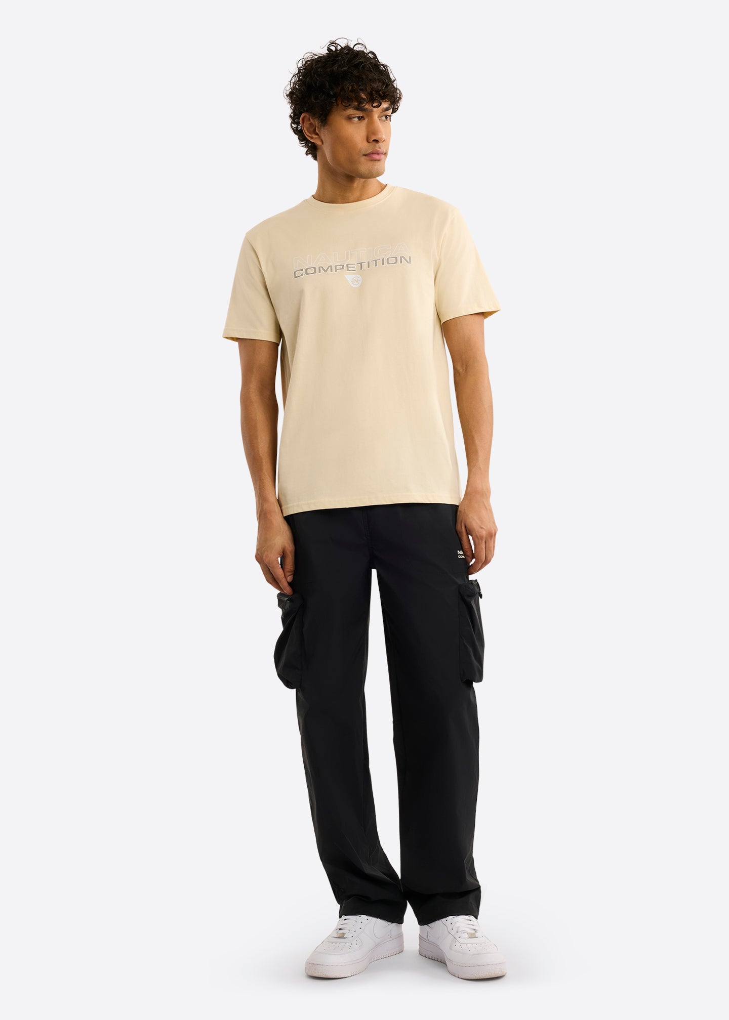 Nautica Competition Effin T-Shirt-Wheat-Full Body