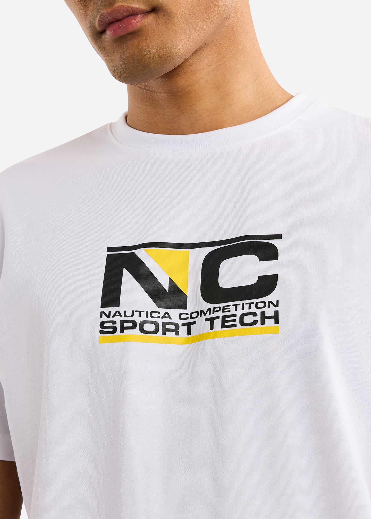 Nautica Competition Sandyford T-Shirt-White-Detail