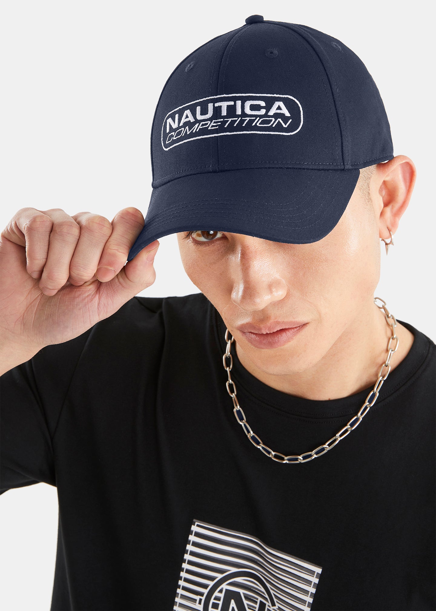 Nautica Competition Bambridge Snapback Cap - Dark Navy - Front