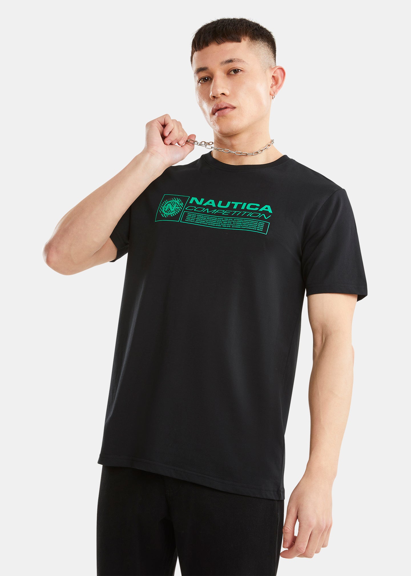 Nautica Competition T-Shirt - Black - Front