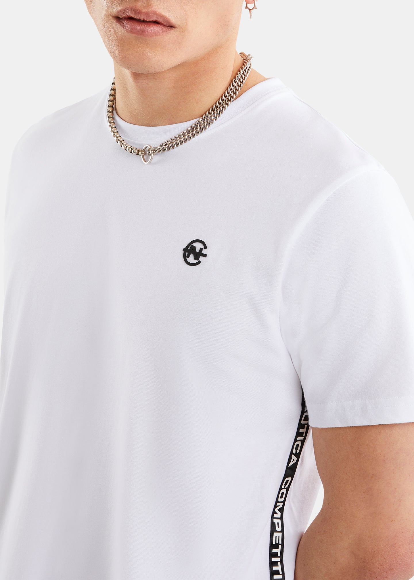 Nautica Manta T-Shirt - White - Detail
