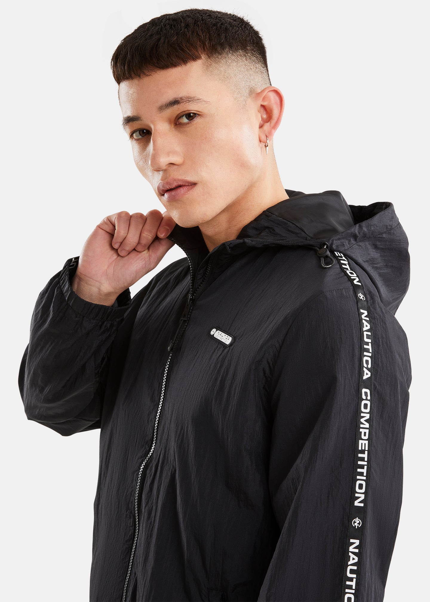 Nautica Tilsden Track Top - Black - Detail