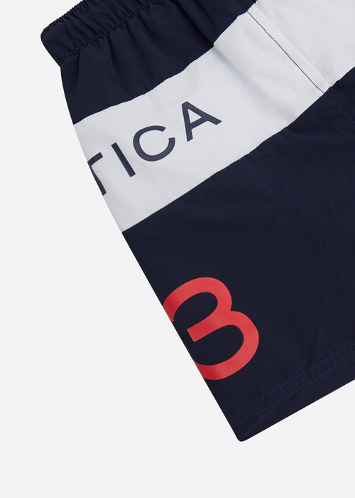 Nautica Junior Carson Swim Short - Dark Navy - Detail