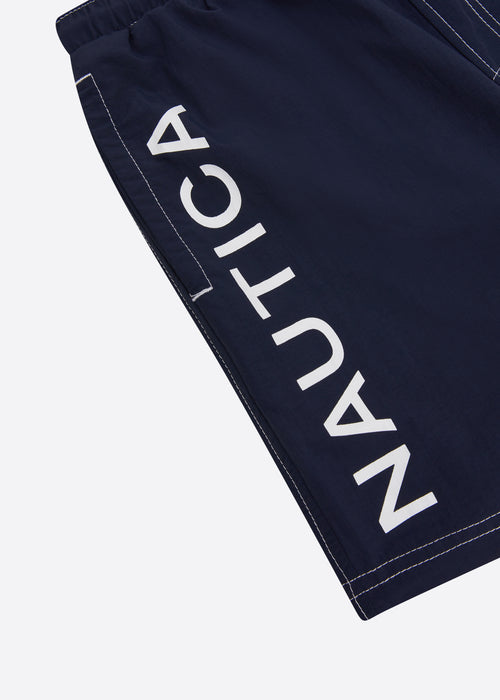 Nautica Junior Swim Short - Dark Navy - Detail