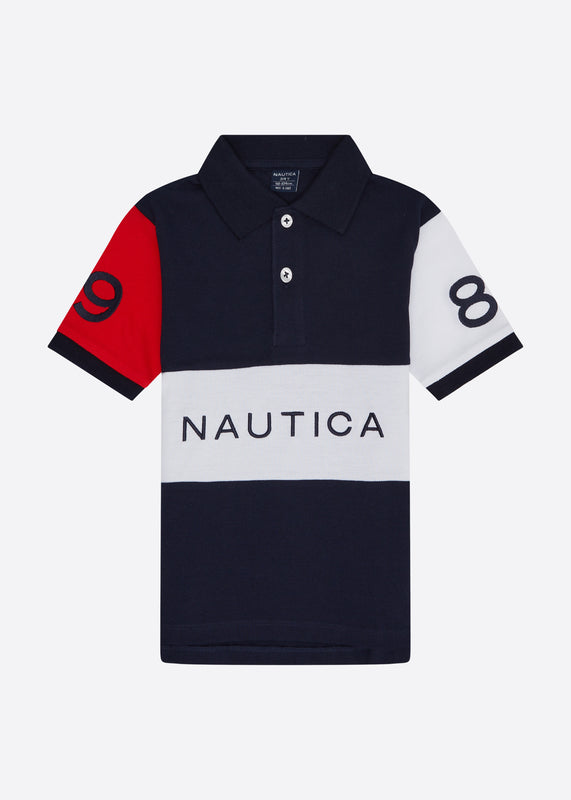 Nautica Junior Amir Polo Shirt  - Dark Navy - Front