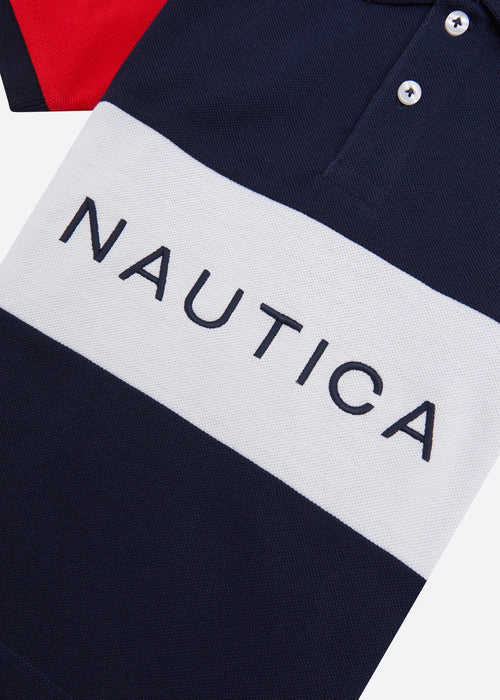 Nautica Junior Amir Polo Shirt  - Dark Navy - Detail