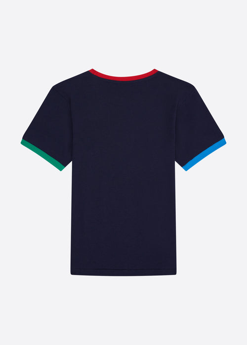 Nautica Junior Baylon T-Shirt -Dark Navy - Back