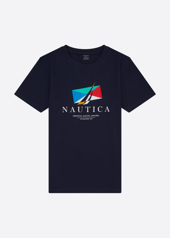 Nautica Junior Brandon T-Shirt - Dark Navy - Front