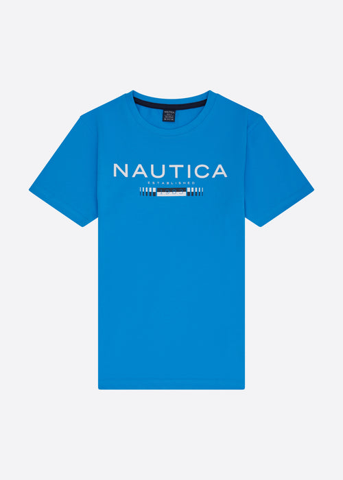 Nautica Junior Dallas T-Shirt - Blue - Front
