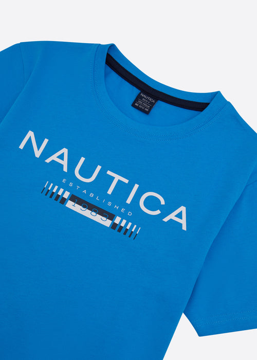 Nautica Junior Dallas T-Shirt - Blue - Detail